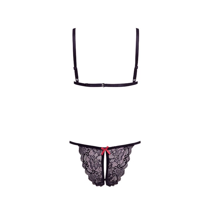 Unterwäsche-Set Barely Bare Schwarz (Einheitsgröße)