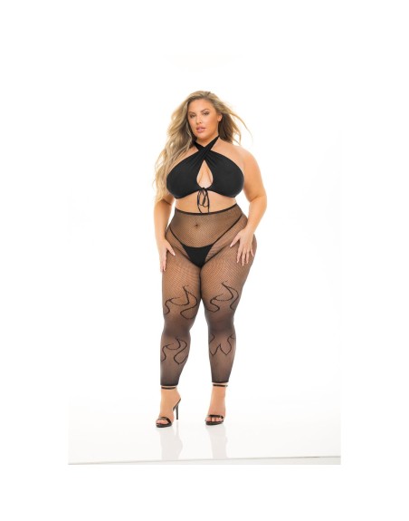 Ensemble de Lingerie Pink Lipstick Noir (L)