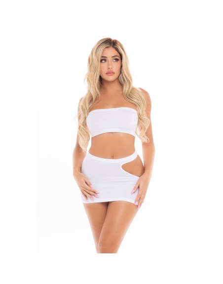 Underwear Set Pink Lipstick White (One size)