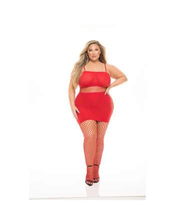 Underwear Set Pink Lipstick Red (L)