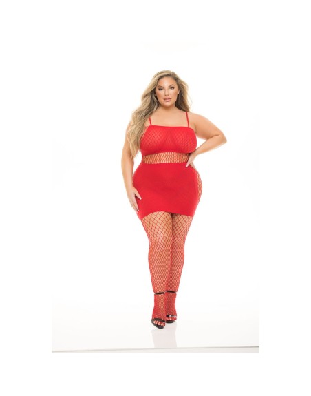 Underwear Set Pink Lipstick Red (L)