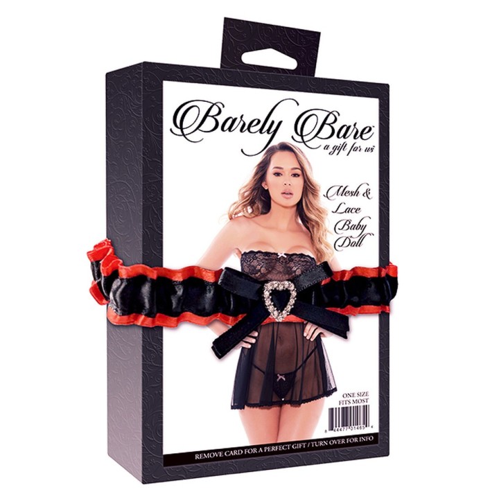Baby-doll Barely Bare Nero Taglia unica