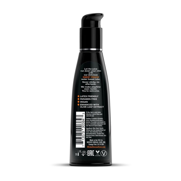 Lubrifiant Wicked Sensual Care Pêche 120 ml