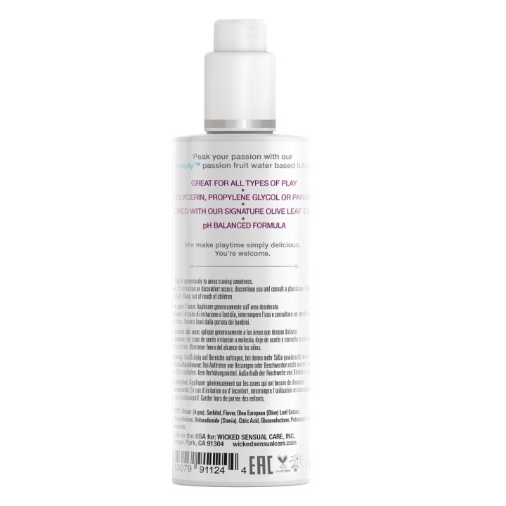 Lubrifiant Wicked Sensual Care Fruit de la Passion 120 ml
