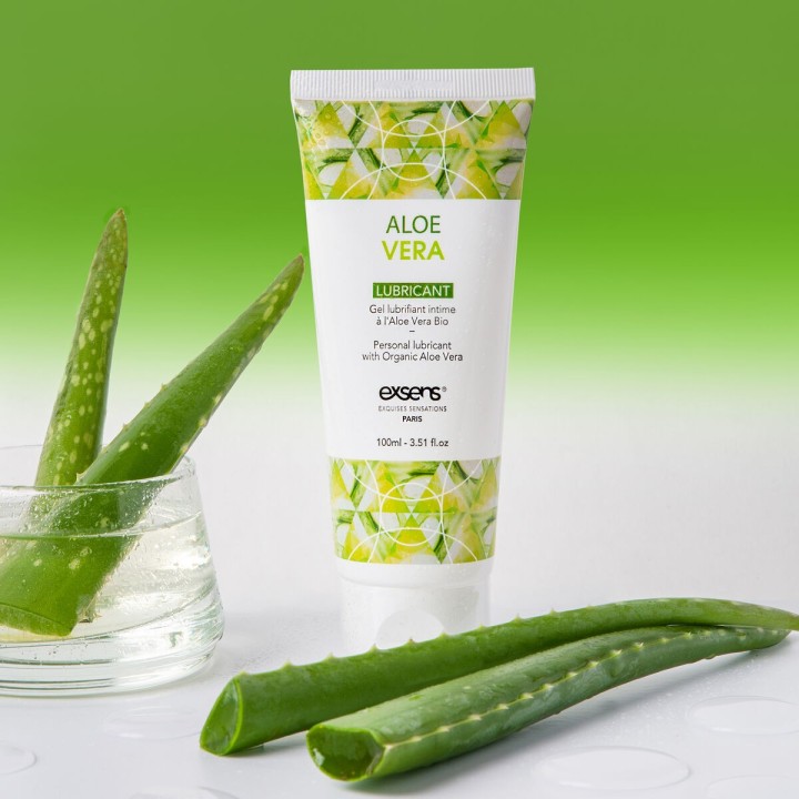 Gleitmittel Erdbeere Exsens Aloe Vera 100 ml