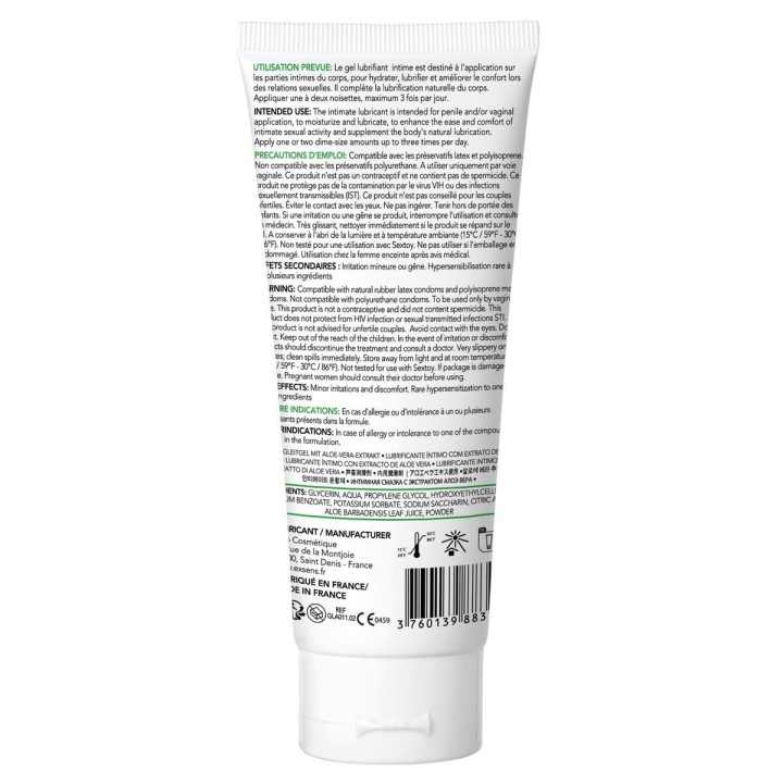 Glidecreme Exsens Aloe Vera 100 ml