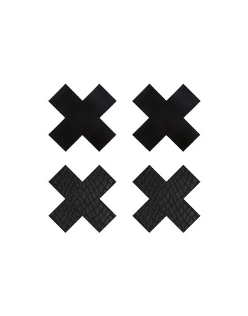 Pezoneras Peekaboo X Negro Talla única