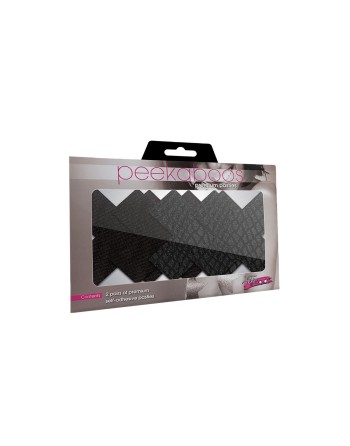 Pezoneras Peekaboo X Negro Talla única