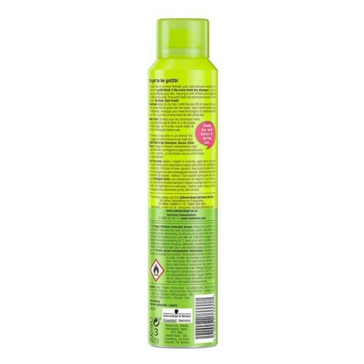 Shampoo Secco Got2b Extra Schwarzkopf 4076451 200 ml