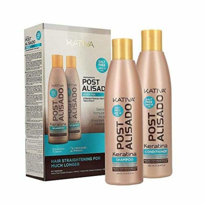Schampoo + Balsamo Keratin Kit Kativa Post Alisado (2 uds)
