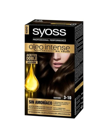 Teinture permanente   Syoss Olio Intense Sans ammoniaque Nº 3,10 Marron