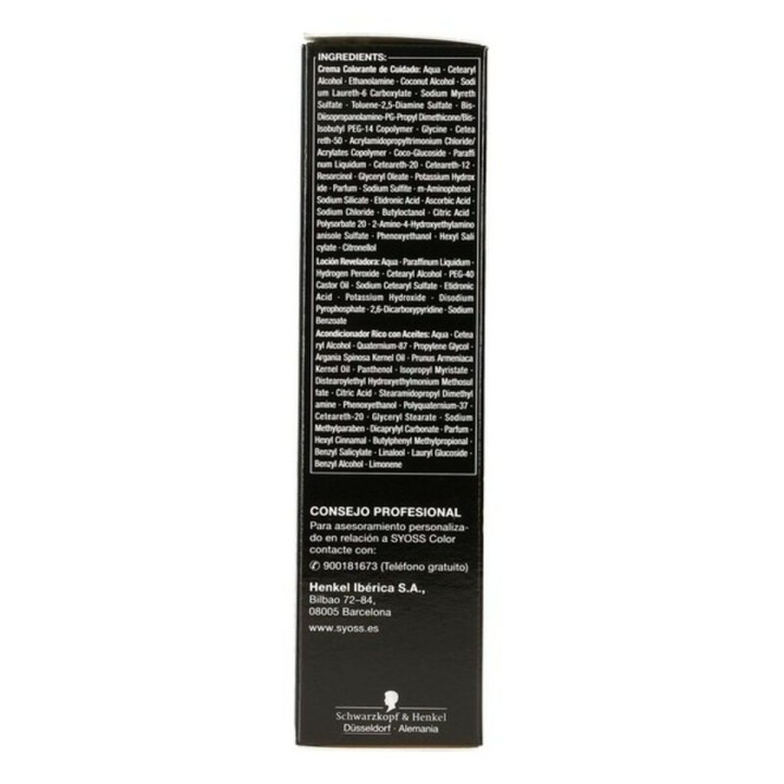 Dauerfärbung   Syoss Olio Intense Ohne Ammoniak Nº 3,10 Kastanie