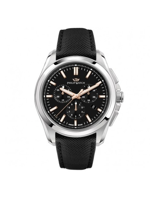 Herrenuhr Philip Watch AMALFI CHRONO Schwarz (Ø 43 mm)