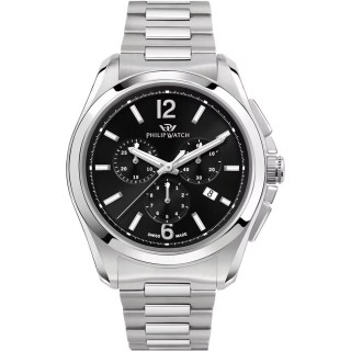 Herreur Philip Watch AMALFI CHRONO Sort Sølvfarvet (Ø 43 mm)