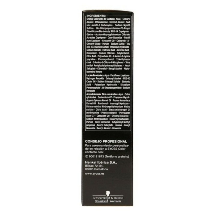 Permanent Farve   Syoss Olio Intense Uden ammoniak Nº 8,60 Honning blond