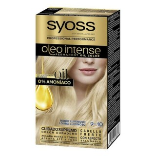 Tintura Permanente   Syoss Olio Intense Senza ammoniaca Nº 9,10 Biondo Luminoso