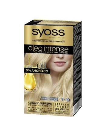 Permanent Farve   Syoss Olio Intense Uden ammoniak Nº 9,10 Lys Blond