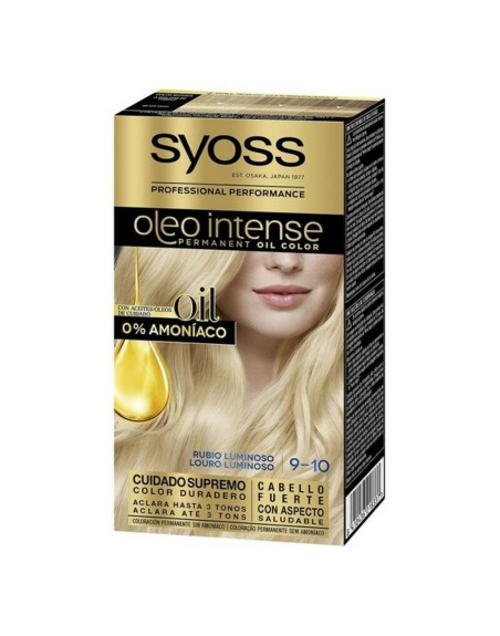 Permanent Dye   Syoss Olio Intense Ammonia-free Nº 9,10 Luminous Blonde