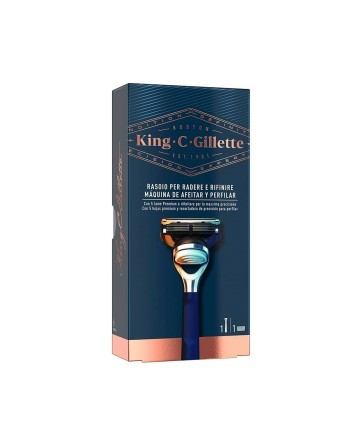 Rasoio Manuale per Barba King C Gillette Gillette King Azzurro
