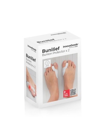 Silikone Bunion Corrector Protector Bunilief InnovaGoods 2 enheder