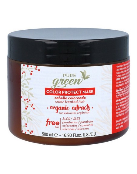 Masque pour cheveux Color Protect Pure Green Green Color (500 ml)