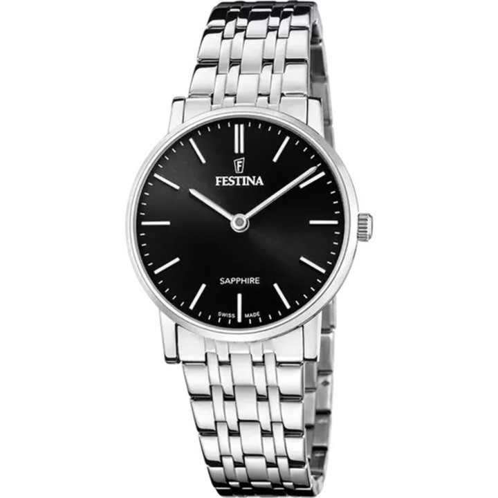 Reloj Hombre Festina F20047/4 Negro Plateado