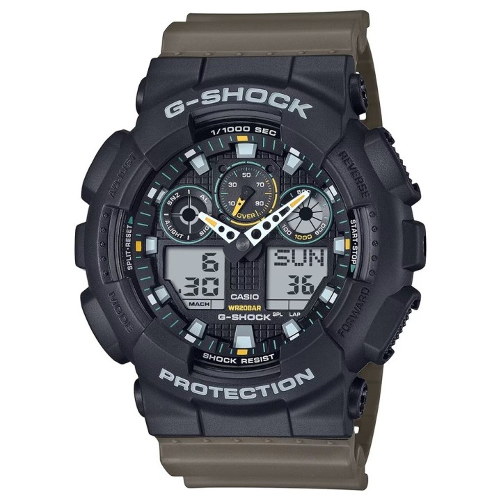 Herreur Casio G-Shock OVERSIZED - TWO TONE UTILITY COLOURS Sort (Ø 51 mm)