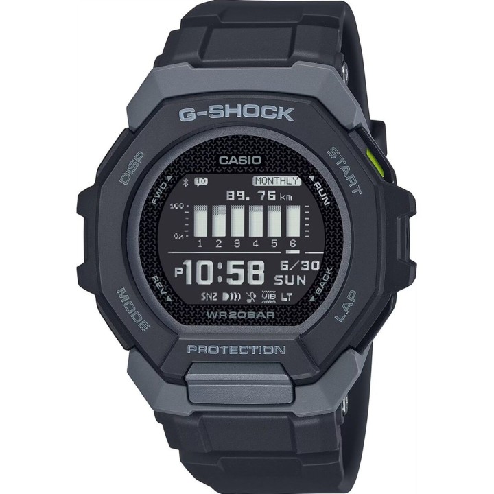 Herreur Casio G-Shock G SQUAD -  SUNNY SIDE STYLE Sort (Ø 47,5 mm)