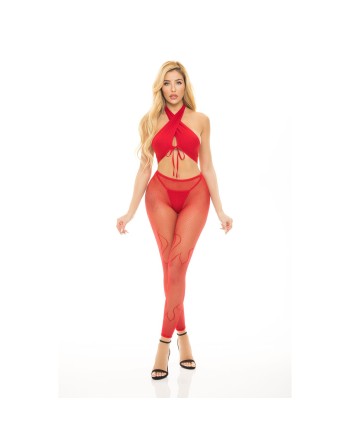 Underwear Set Pink Lipstick Red (One size)