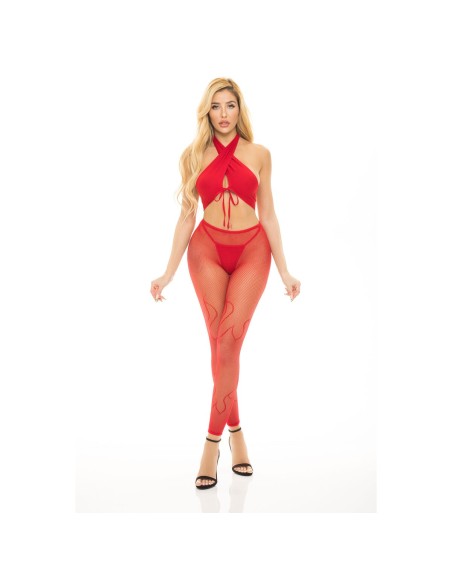 Underwear Set Pink Lipstick Red (One size)