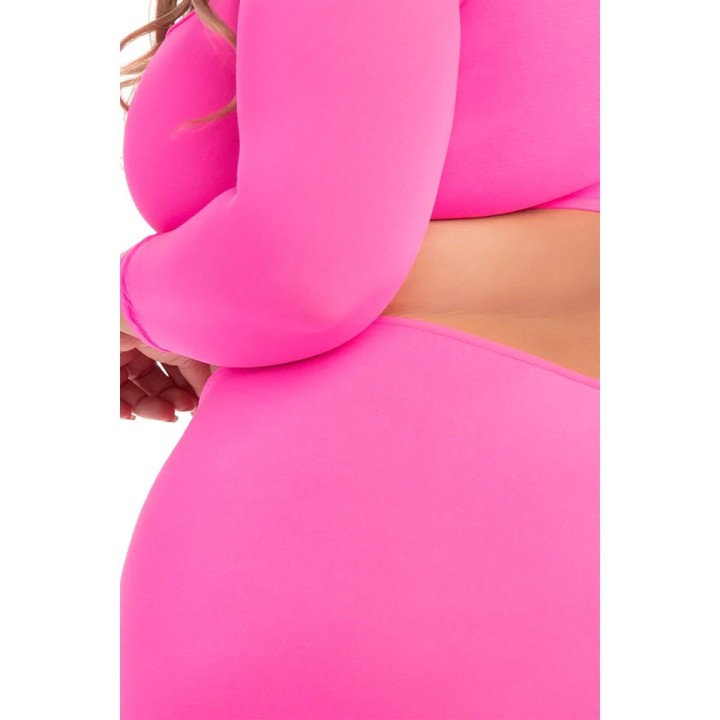 Underwear Set Pink Lipstick Pink (3XL/4XL)