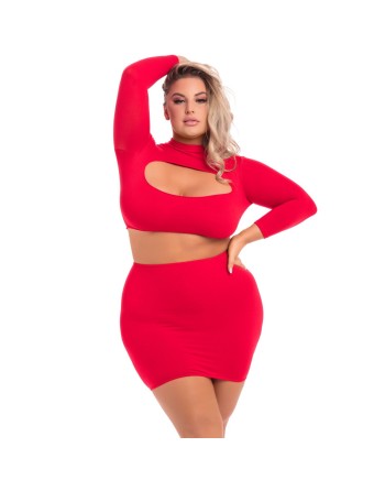 Underwear Set Pink Lipstick Red (3XL/4XL)