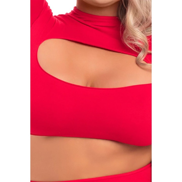 Ensemble de Lingerie Pink Lipstick Rouge (3XL/4XL)