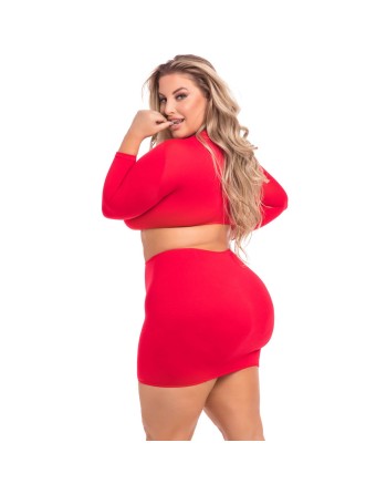 Underwear Set Pink Lipstick Red (3XL/4XL)