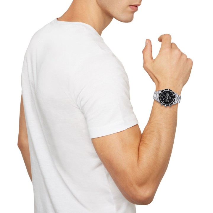 Orologio Uomo Breil TW1980 Nero Argentato (Ø 43 mm)