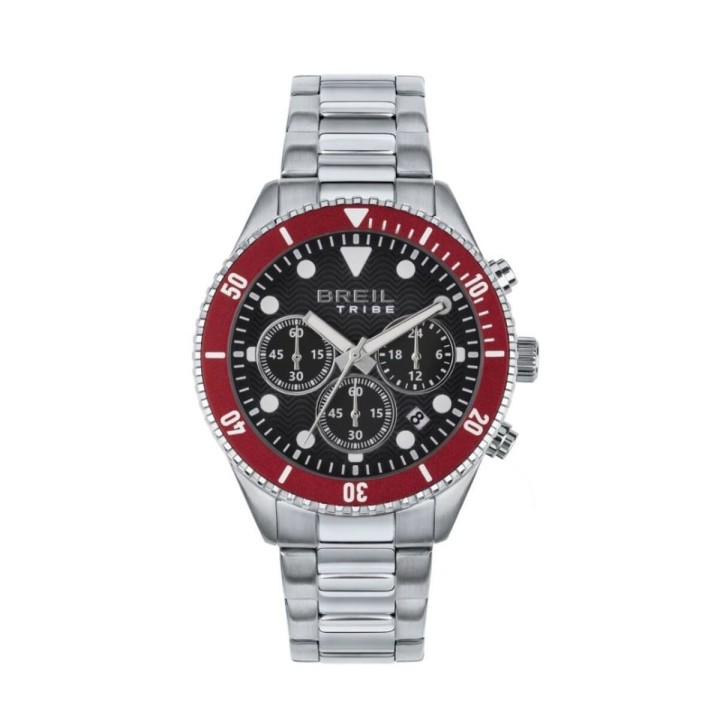 Herreur Breil EW0714 Sort Sølvfarvet (Ø 41 mm)