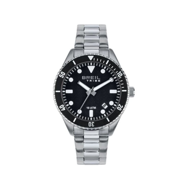 Herreur Breil EW0716 Sort Sølvfarvet (Ø 39 mm)