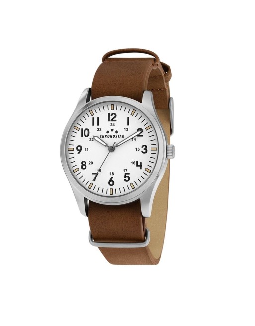 Men's Watch Chronostar R3751313002 White Silver (Ø 39 mm)