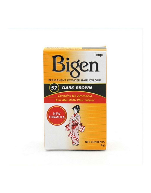Teinture permanente Bigen Nº57 Dark Brown (6 gr)