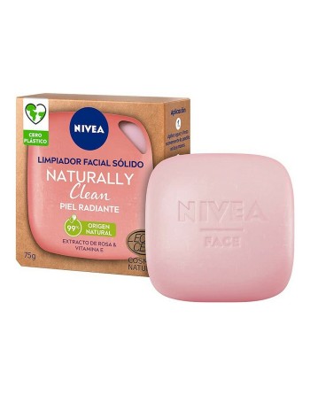 Gel nettoyant visage Naturally Clean Nivea 94434 Solide 75 g