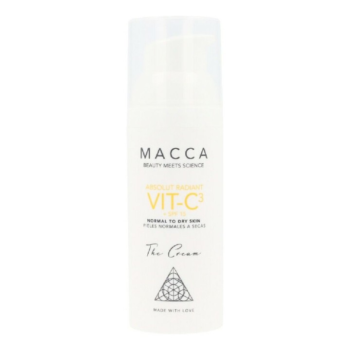 Lysreflekterende creme Absolut Radiant VIT-C3 Macca Tør hud Spf 15 (50 ml)