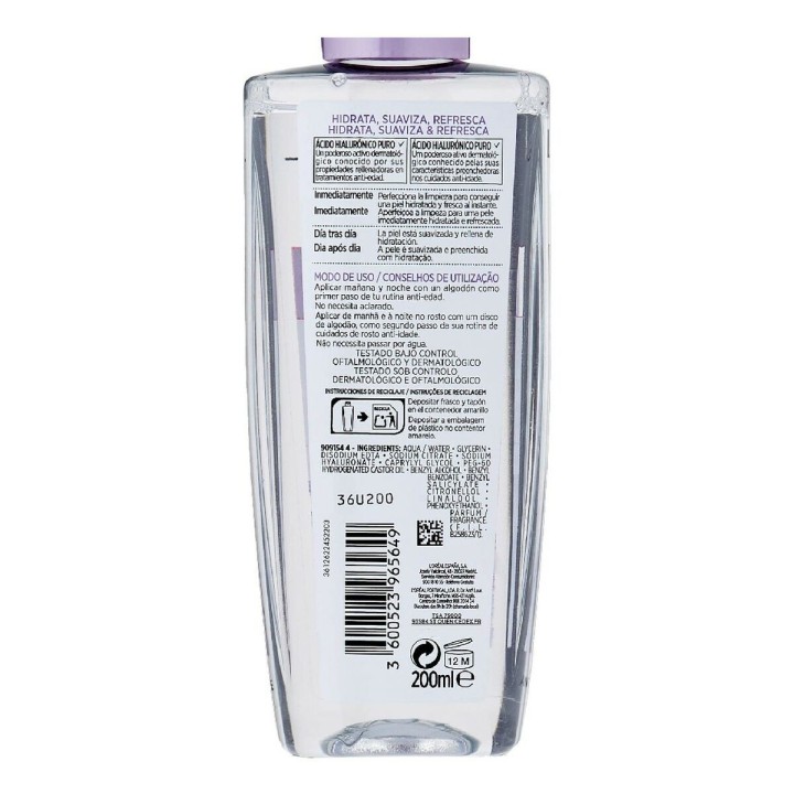 Forfriskende Rensetoner Revitalift L'Oreal Make Up Fyldstoffer til ansigtslinjer (200 ml)