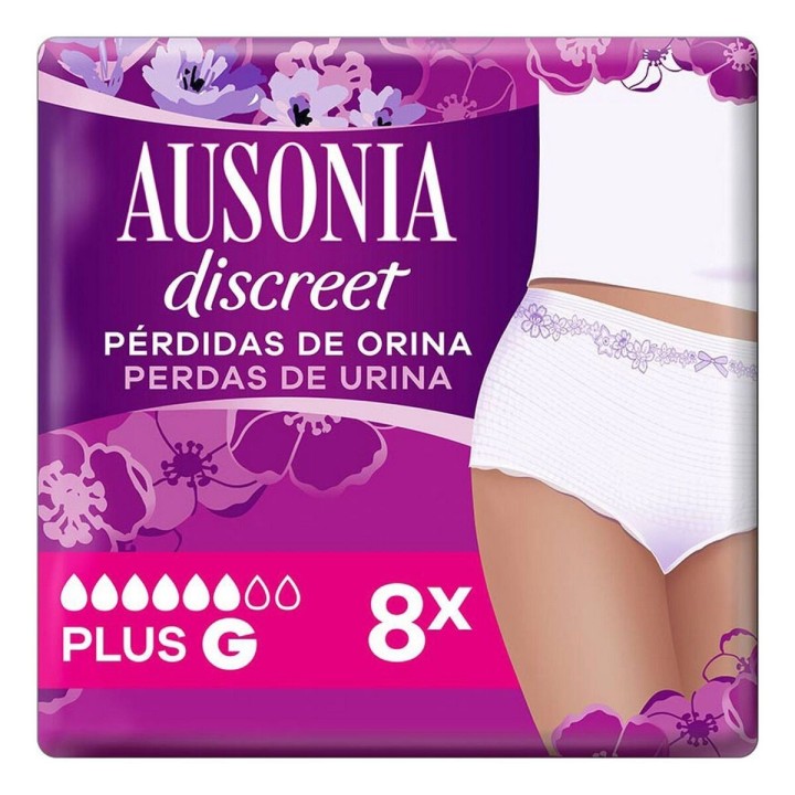 Inkontinenzeinlagen Ausonia Discreet groß (8 uds)