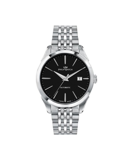 Reloj Hombre Philip Watch R8223217001 Negro Plateado (Ø 41 mm)