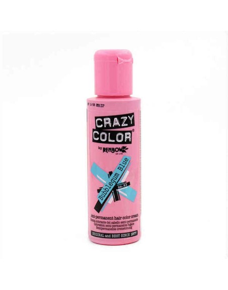 Semi-permanent Farve Crazy Color 002281 Nº 63 Bubblegum Blue (100 ml)