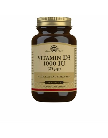 Vitamine D3 (huile de foie de poisson et cholécalciférol) Solgar 1000 iu (100 Capsules)