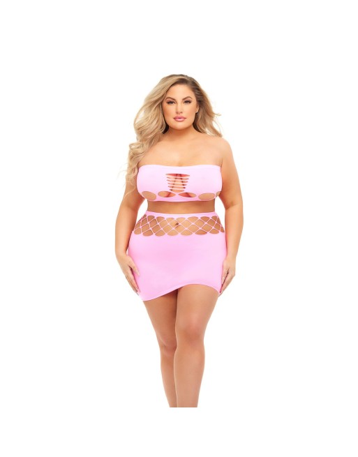 Underwear Set Pink Lipstick Pink (Queen size)