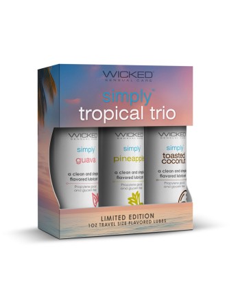 Gleitmittel Erdbeere Wicked Sensual Care 3 x 30 ml