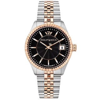 Herreur Philip Watch R8253597085 Sort Sølvfarvet
