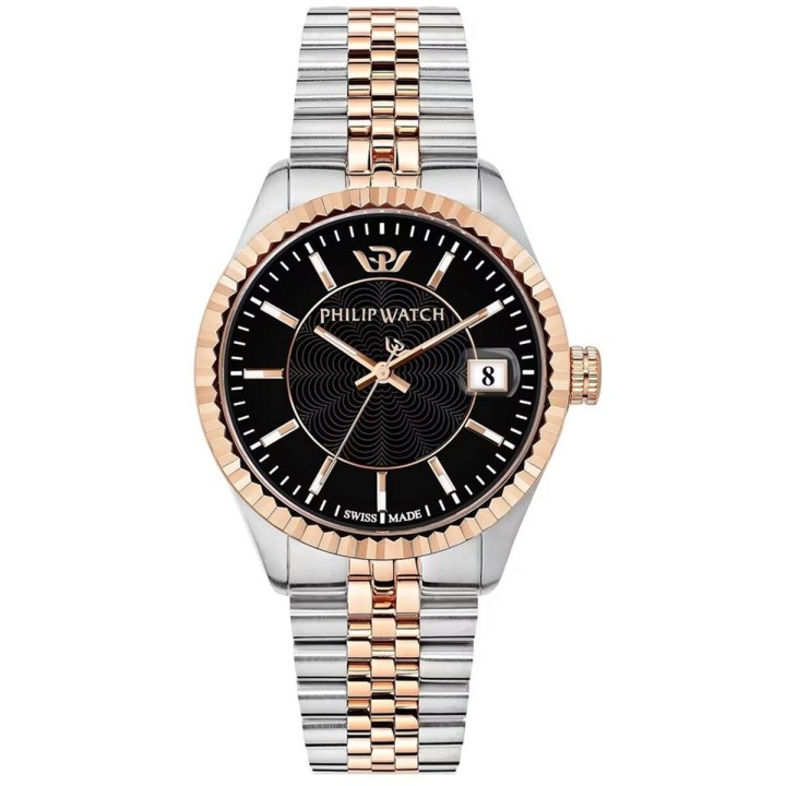 Herreur Philip Watch R8253597085 Sort Sølvfarvet
